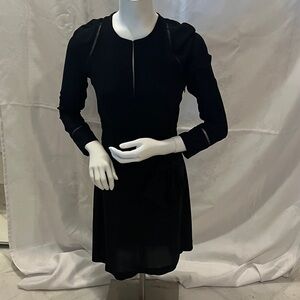 Diane Von Furstenberg Black Long Sleeve Dress